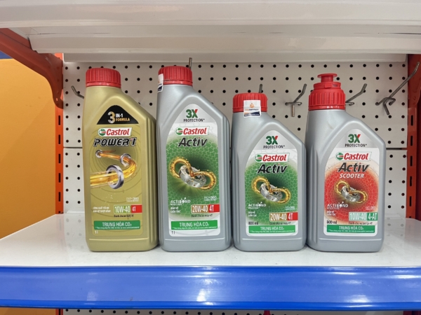 Hình ảnh các loại nhớt Castrol ưu đãi