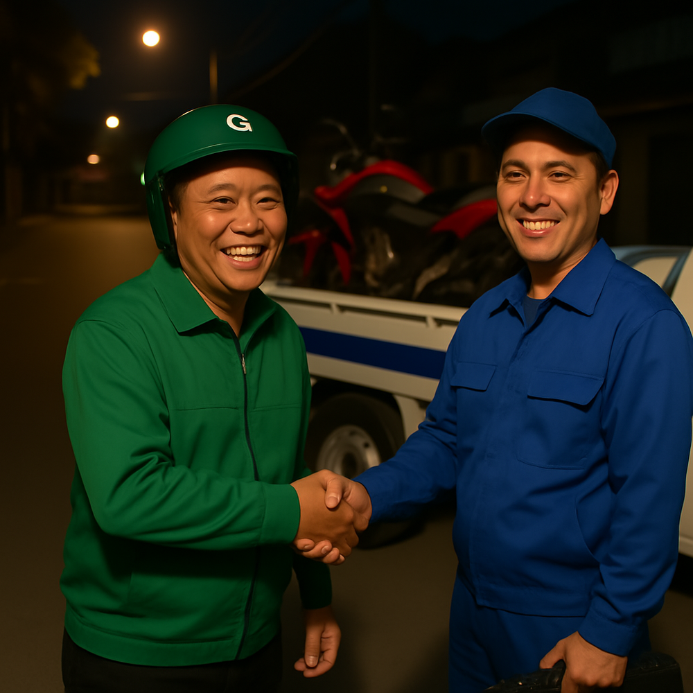 Gọi cứu hộ xe máy khi xe chết máy