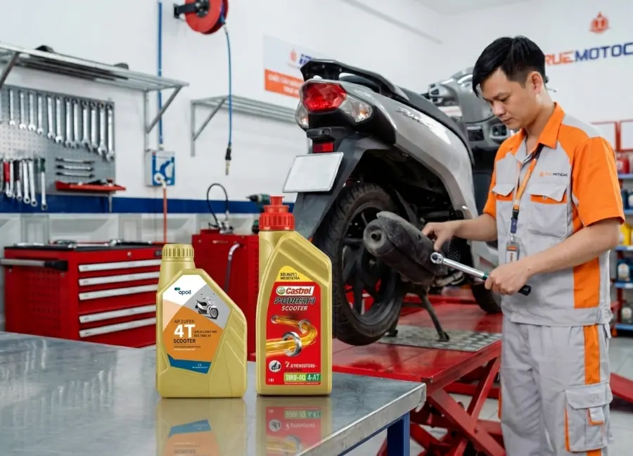 Luôn sử dụng đúng dung tích nhớt khuyến cáo để tránh gây nặng máy