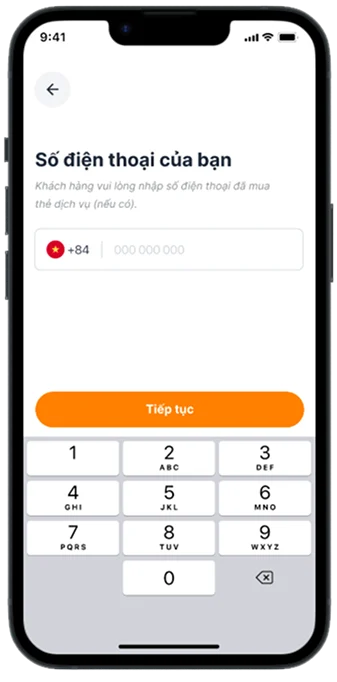 Nhập số điện thoại