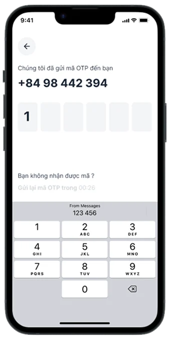 Nhập mã OTP
