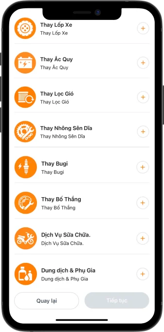Chọn dịch vụ