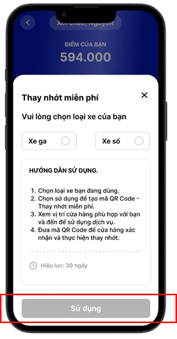 Chọn loại xe của bạn