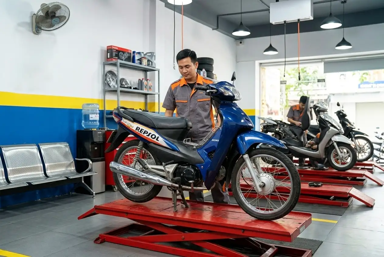 Quy trình kiểm tra xe chuyên nghiệp tại True Moto Care