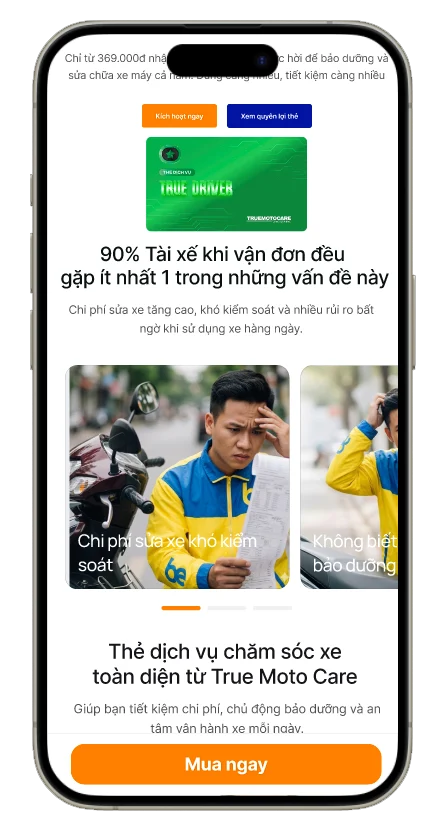 Mua ngay thẻ True Driver