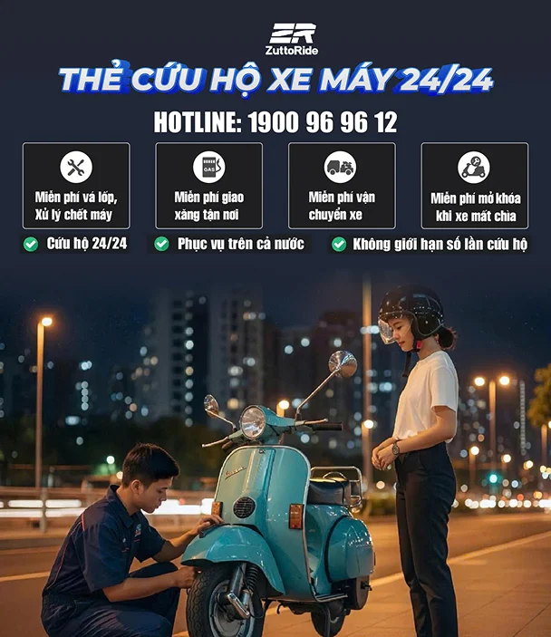Bảo hiểm cứu hộ xe máy 1 năm