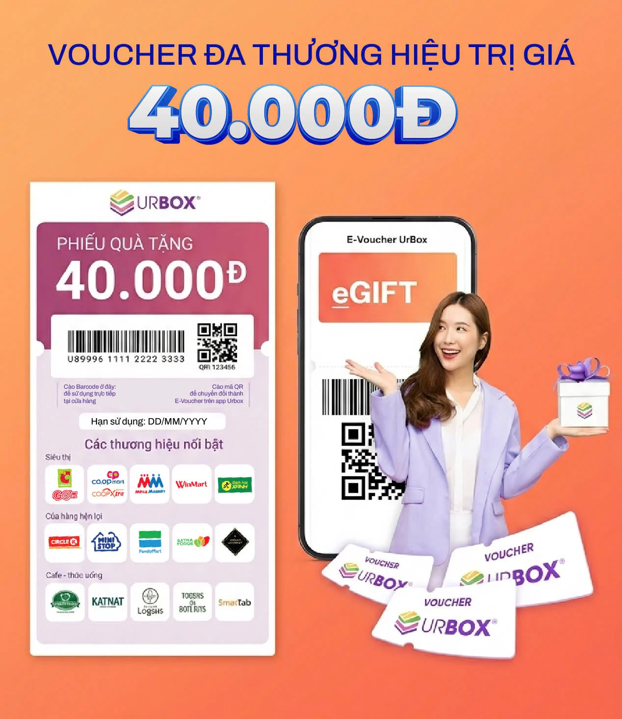 Voucher xăng trị giá 40K