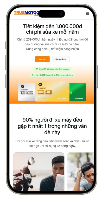 Chọn loại thẻ dịch vụ mà bạn muốn sử dụng.