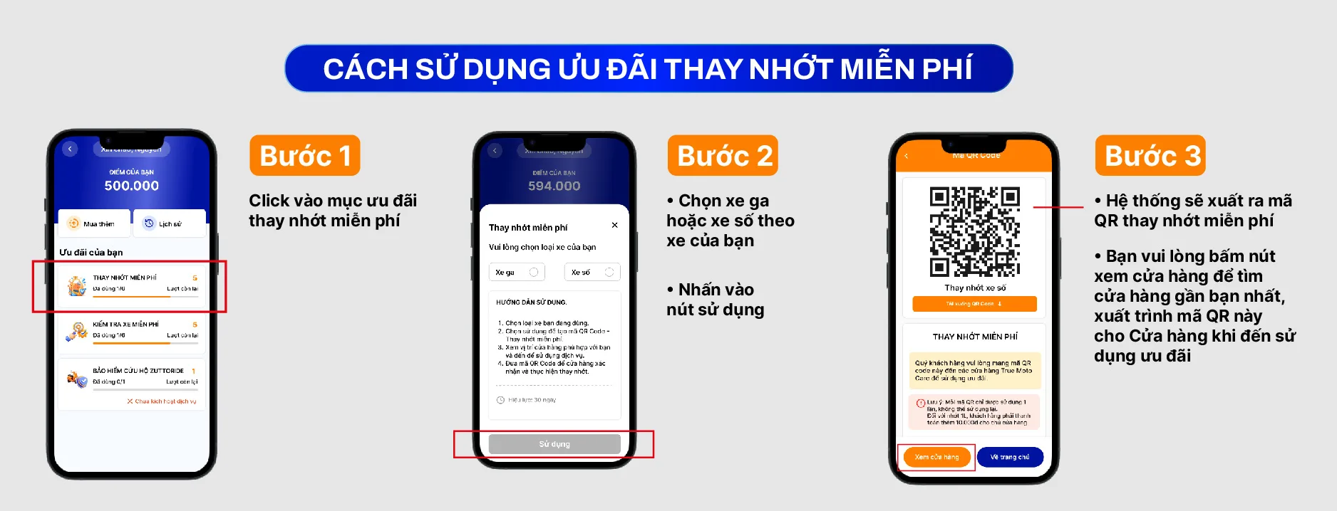 Hướng dẫn các bước sử dụng ưu đãi thay nhớt miễn phí sau khi kích hoạt thẻ dịch vụ Hướng dẫn các bước sử dụng ưu đãi thay nhớt miễn phí sau khi kích hoạt thẻ dịch vụ